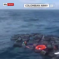 Smugglers rescued floating on cocaine haul