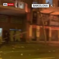 Barcelona burns: Protesters torch vehicles