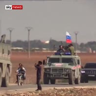 Russian military patrols northern Syria