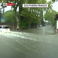 Heavy rain and flooding in France and Spain