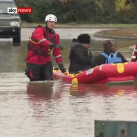 Bus passengers rescued from floods