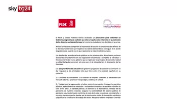 Spagna, siglato accordo di governo Psoe-Podemos