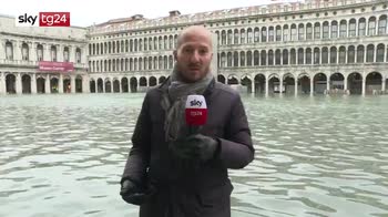 venezia, nuovo picco acqua alta