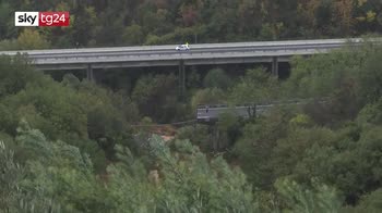 Maltempo, crollato tratto viadotto lungo l'A6 Torino-Savona