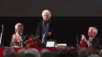 Liliana Segre, premio Levi e cittadinanza onoraria Genova