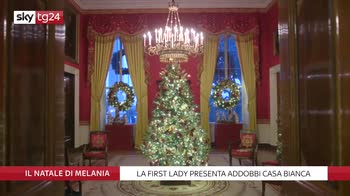Melania Trump presenta gli addobbi natale casa bianca