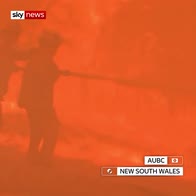 Firefighters tackle inferno in Australia