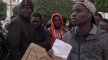 Migranti protesta dei braccianti della piana di Gioia Tauro