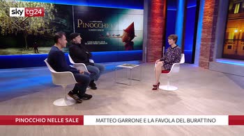 Garrone a Sky tg24 per parlare del suo Pinocchio