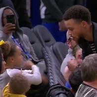 NBA, Steph&Riley Curry: il saluto papÃ -figlia Ã¨ virale