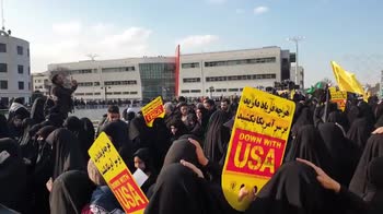 Uccisione Soleimani, iraniani in piazza contro gli Usa