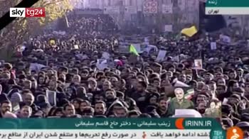 Milioni di persone al funerale di Soleimani a Teheran
