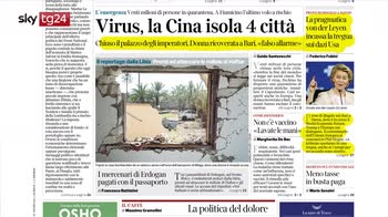 i giornali di venerdì 24 gennaio