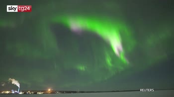 Aurora boreale in Finlandia, danza di luci nel cielo