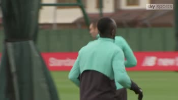 Mane back in Liverpool training