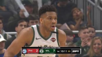 NBA, Giannis Antetokounmpo e i 31 punti contro Philadelphia