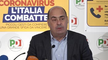 Coronavirus, dichiarazione di Nicola Zingaretti