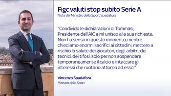 Spadafora chiede sospensione: Serie A in standby