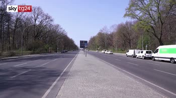 Coronavirus, strade deserte a Berlino