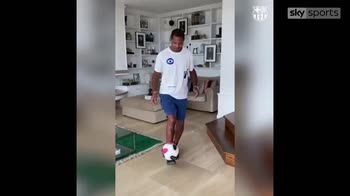 Kluivert's lock down kick-up challenge