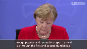 Merkel: Bundesliga season can resume this month