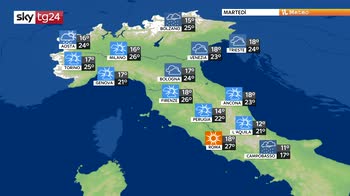 Temporali prevalentemente sui rilievi