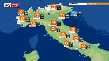 Anticiclone in rinforzo na con temporali pomeridiani al nord