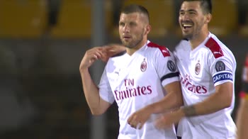 Lecce-Milan: Rebic firma il gol del 3-1 in...