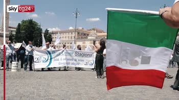La protesta dei bus turistici a Roma