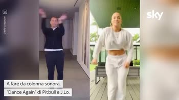 VIDEO Jennifer Lopez, la challenge con Alex Rodriguez