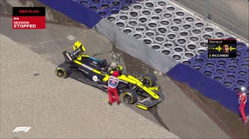 L'incidente di Ricciardo nelle libere del GP di...