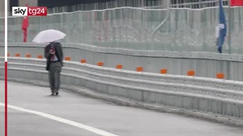 Genova, Renzo Piano cammina sul ponte