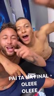 Psg in finale di Champions: la gioia di Neymar e Mbappé