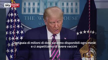Trump: avremo 100 mln di dosi di vaccino per fine anno
