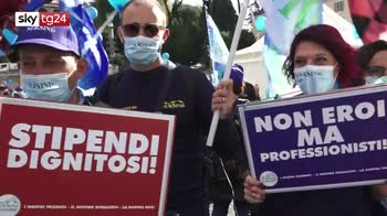Infermieri in piazza a Roma per autonomia e aumento stipendi