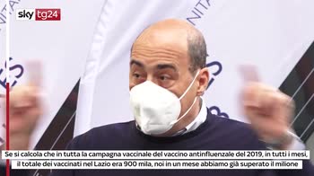 Lazio, Zingaretti: "Un milione di vaccini anti influenzali"