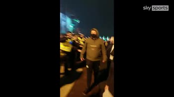 Celtic fans clash with police