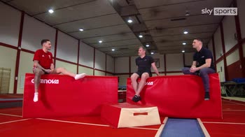 Carra goes trampolining in 'I'm Game'!