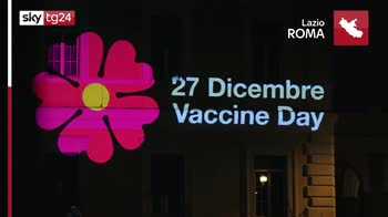 Roma, allo Spallanzani animazione luminosa per Vaccine Day