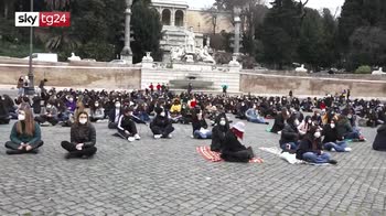 Scuola, sit-in studenti superiori di Roma contro la DAD