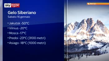 Weekend da brividi con -25°C sulle Alpi e neve in Calabria