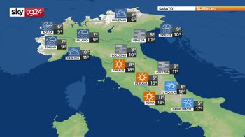 Italia divisa in due, nebbie al nord, caldo al sud
