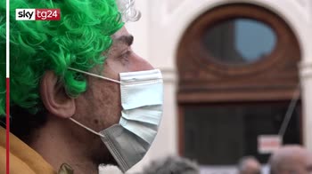 Roma, protesta dei ristoratori in Piazza Montecitorio
