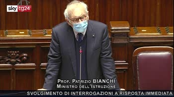 Bianchi: governo consapevole difficoltà, volontà a ritornare in presenza presto