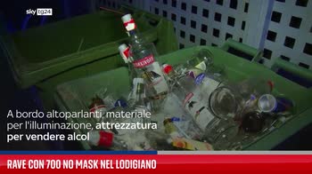 fl Rave con 700 no mask nel Lodigiano
