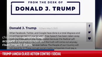 Trump lancia class action contro i social