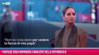 VIDEO Matilde Gioli nominata Cavaliere della Repubblica