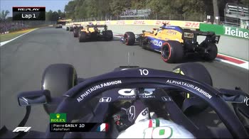 f1 canele 207 ore 16.38 replay incidente gasly