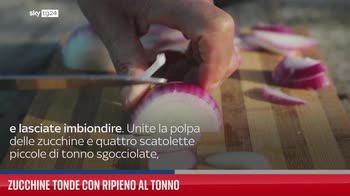 Zucchine tonde con ripieno al tonno