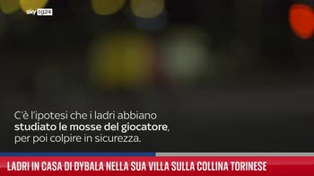 Ladri in casa di Dybala nella sua villa sulla collina torinese